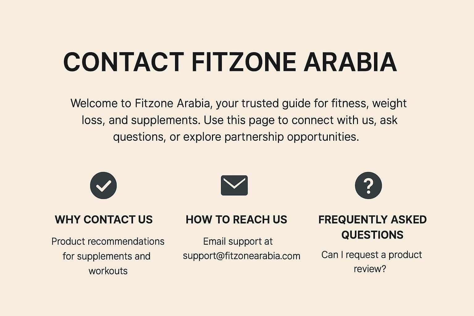 Contact Fitzone Arabia support team – fitness and health assistance